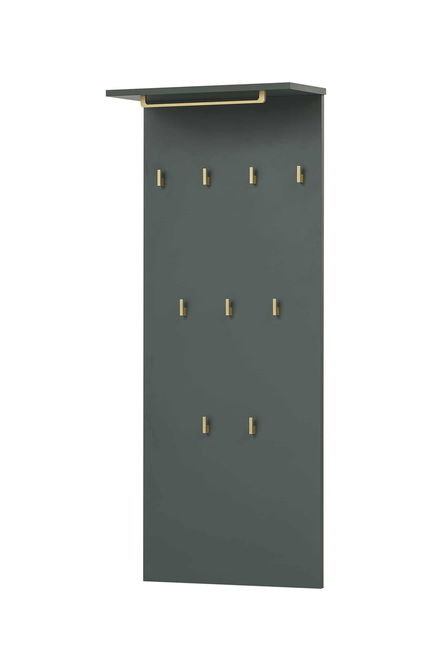 Schildmeyer Kent Hakenpaneel 151442, waldgrün/Gold, 50 x 20,9 x 110,6 cm