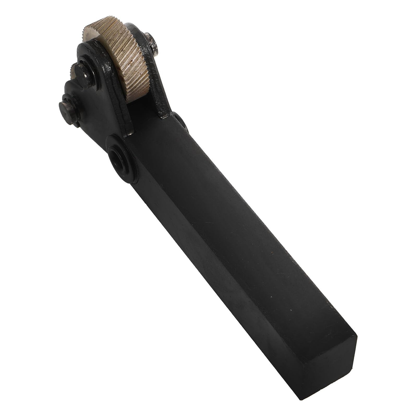 Herramienta de moleteado de doble rueda en acero negro para torno de metal Yardenfun