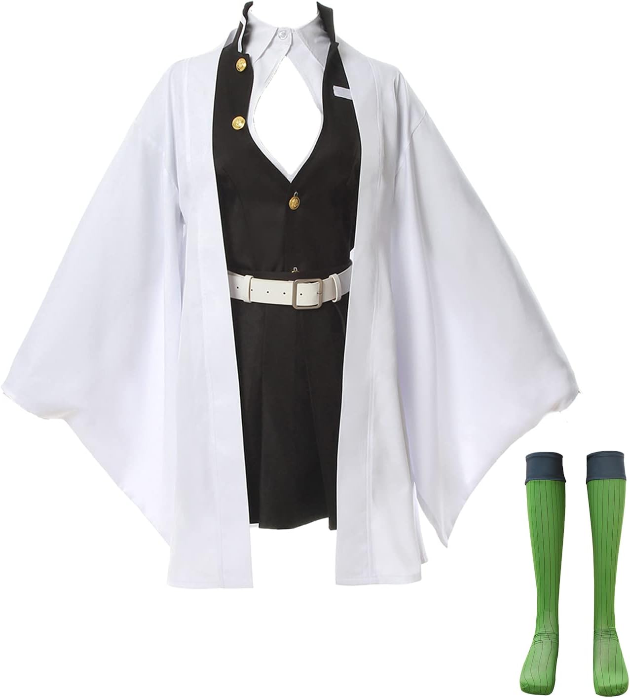 Mitsuri Cosplay for Demon Slayer Mitsuri Full Set Tomioka Giyuu Costume Giyuu Anime Outfit for Halloween