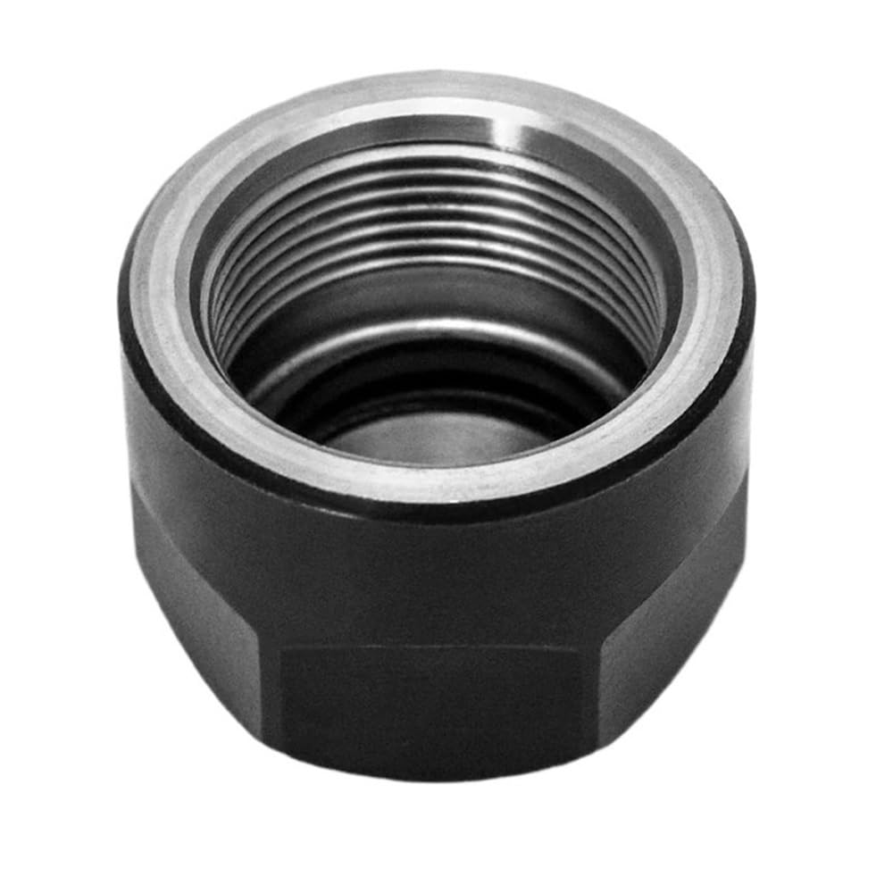 4pcs M14 Thread Collet Clamping Hex Nuts - Durable ER11-A Type Black Metal Collet Nut for CNC Machines
