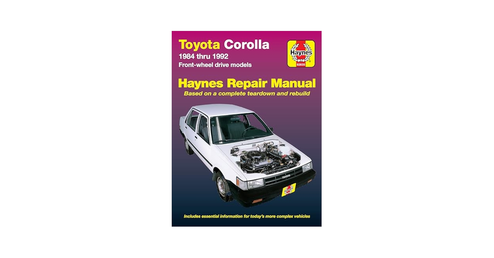 Toyota Corolla 1984 Thru 1992 Front-Wheel Drive Models