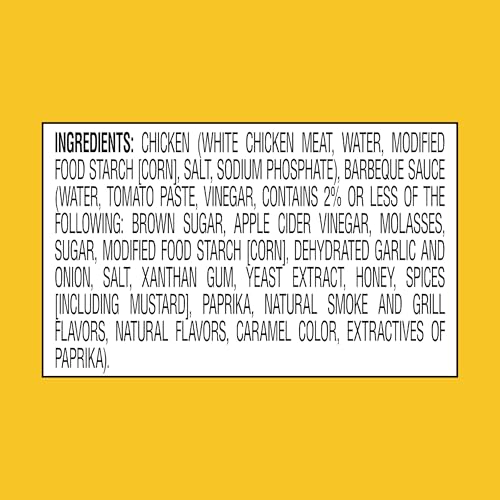 Image of StarKist Chicken Creations Original BBQ, 2.6oz Pouch, 12-Pack | 11g Protein Per Serving, Fully Cooked White Meat, Soy Free, No Draining, Ready to Eat for Salad and Sandwiches
