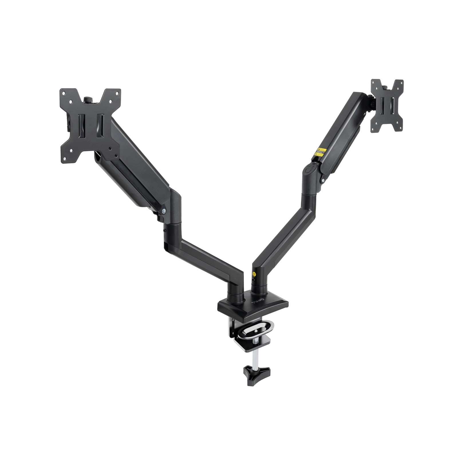 Soporte de Mesa para 2 Monitores TooQ DB1434TNR-B/ Giratorio/ Inclinable/ hasta 10kg