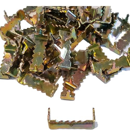 Image of Premium Quality 1 inch Brass Plates Nailess Sawtooth Hanger - 20 Pack