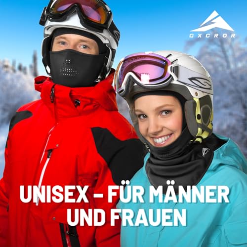 GXCROR Winter Sturmhaube Balaclava Skimaske, Winddicht und warm, Vollgesichtsmaske für Skifahren, Motorradfahren, Angeln, Laufen und Outdoor-Aktivitäten