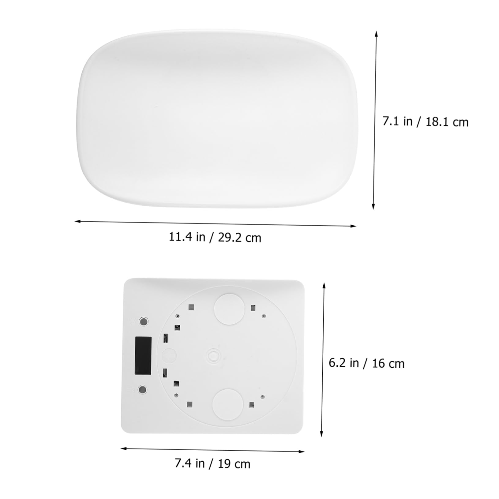POPETPOP Bilancia Digitale Elettronica per Piccoli Animali Domestici Display LED Luminoso, Vassoio Plastica da 10 kg, Bilancia Elettronica Multiuso per Cuccioli e Gattini Uso Domestico e Veterinario