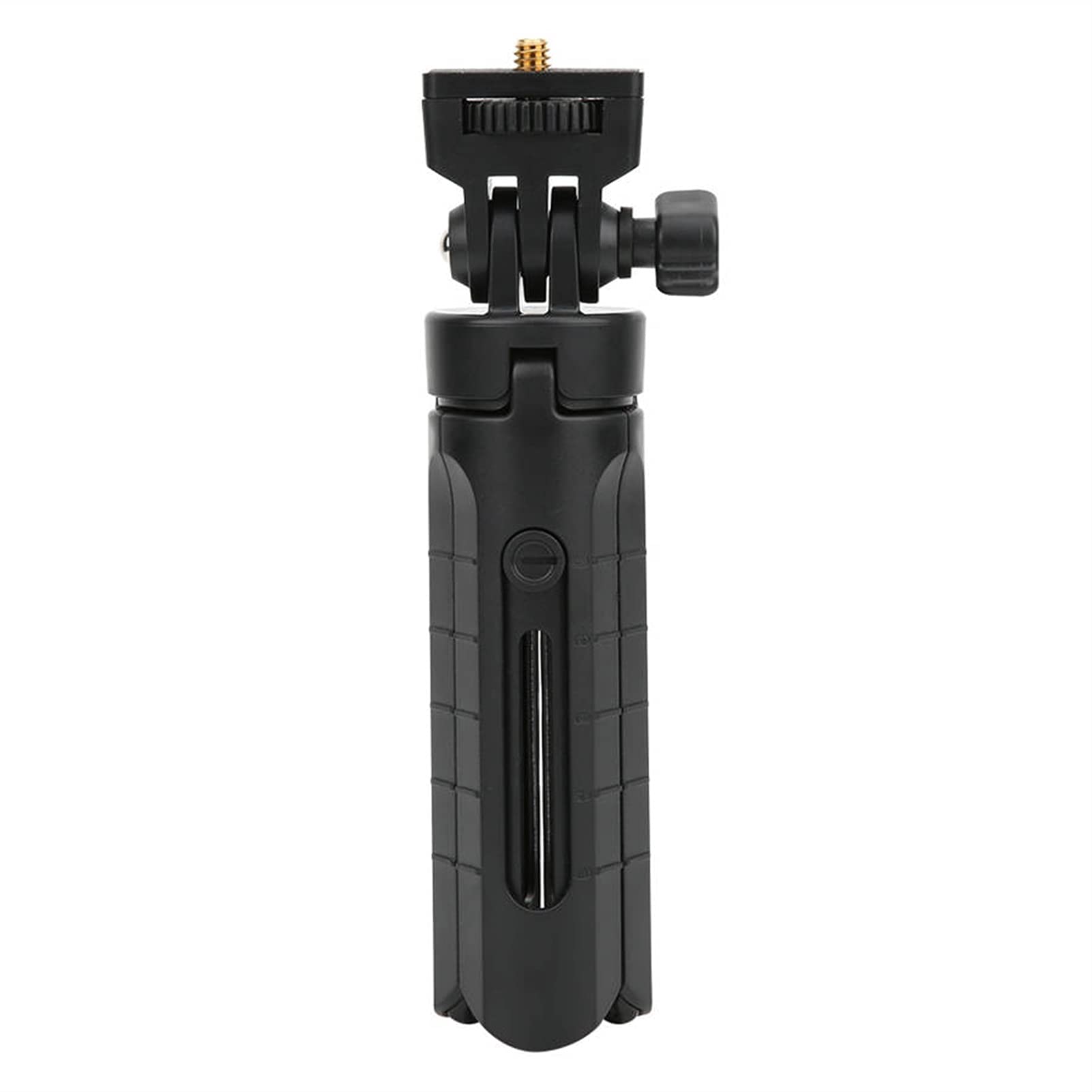 SCRUBY Treppiede pieghevole Portatile Mini Desktop Treppiede Selfie Stick 5 Altezza Regolabile 1/4 Pollice per Vlog Telefono DSLR Camera LED Luce