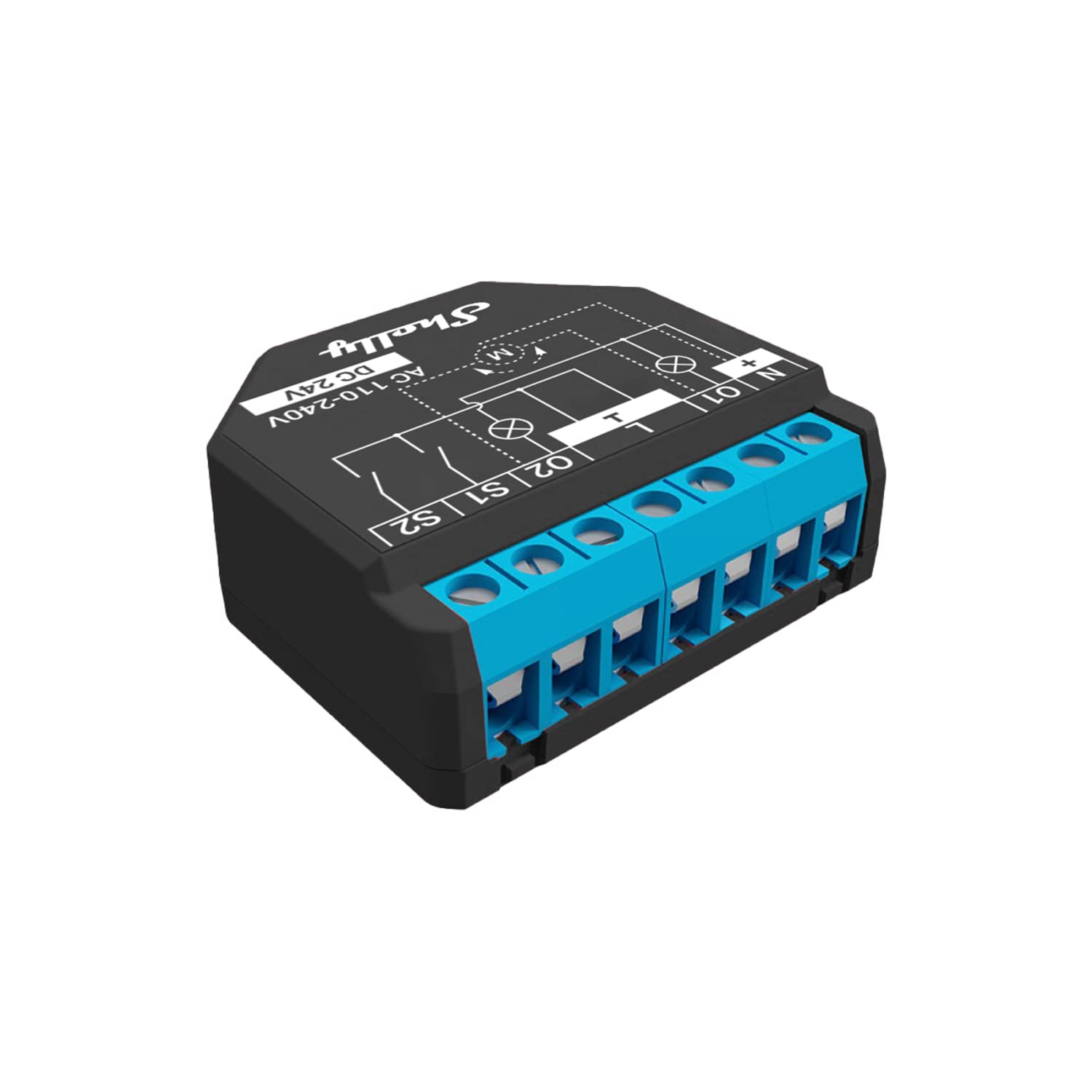 Shelly Dimmer 2 – Smart Home WLAN Dimmer & Shelly Plus 2PM Smart Home Doppel Relais Schalter, TRIAC, EIN-AUS, Grün