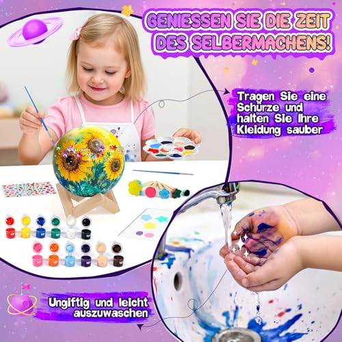 Pourbibi Bastelset Kinder ab 6 7 8 9 10 Jahre,Geschenke Mädchen, Space Kit – Ansicht 7