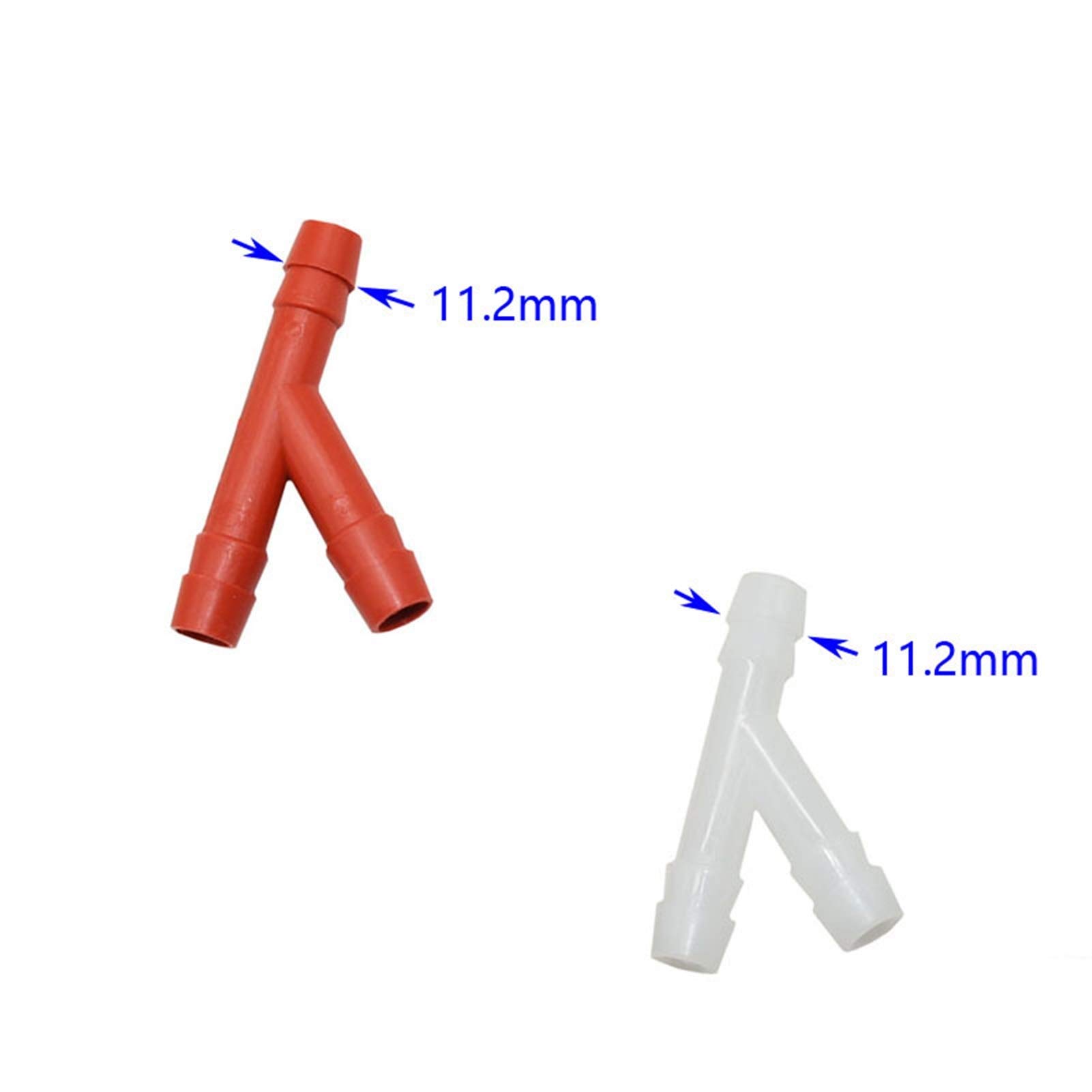 Tuyau d'arrosage 10mm séparateur d'eau 3 Voies Y ardillon Tee Irrigation Jardin Tuyau d'irrigation Goutte à Goutte connecteur Raccords 300 Pcs Irrigation Industrielle (Color : White)