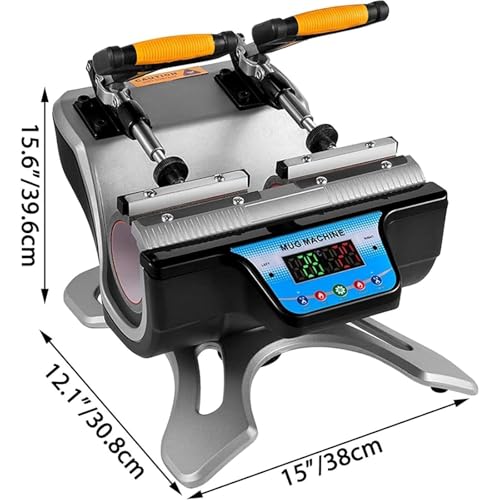 Máquina de prensa térmica para tazas doble estación miniatura 6