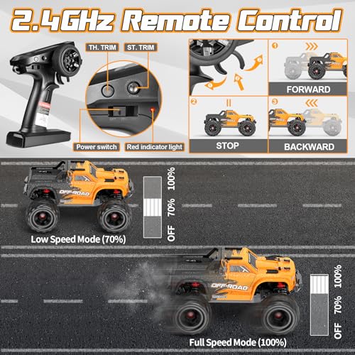 Hosim B0C4DXJWFG Brushless Rc Car, 1:16 55+Kmh 4Wd Fast Remote Control Truck thumb #6