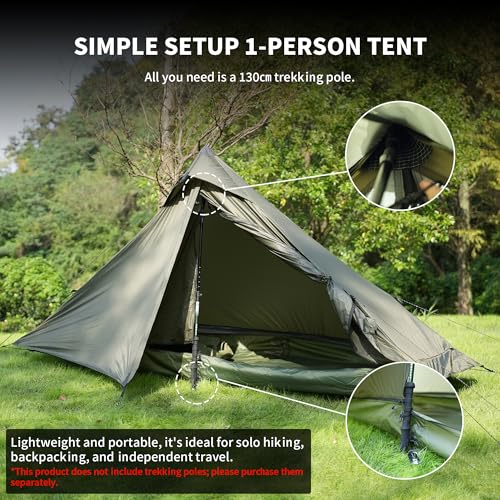Carpa de camping ultraligera TENPLAY 2.0 para 1 persona miniatura 5