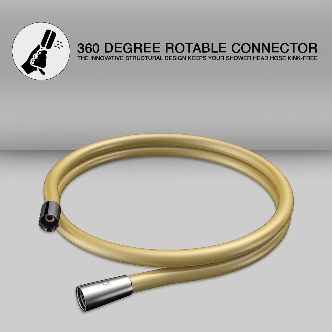 RN PVC High Quality Shower Hose - Gold Color