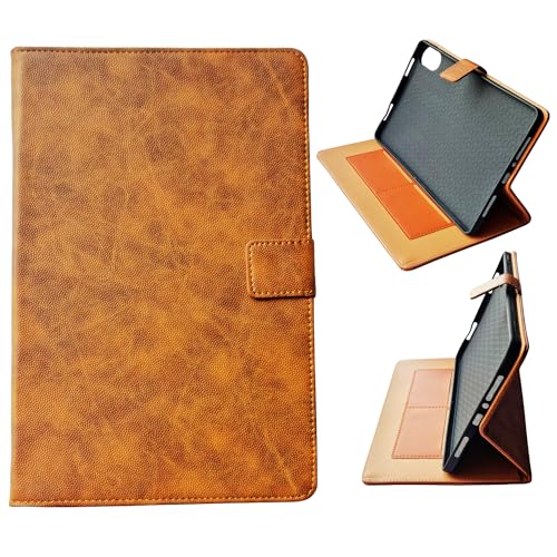 Image of M Cart Case Cover for Xiaomi Redmi Pad 2 11 inch Case, Synthetic Leather Flip Stand Case Cover for Xiaomi Redmi Pad 2 11 inch Tablet (Texture Light Brown)