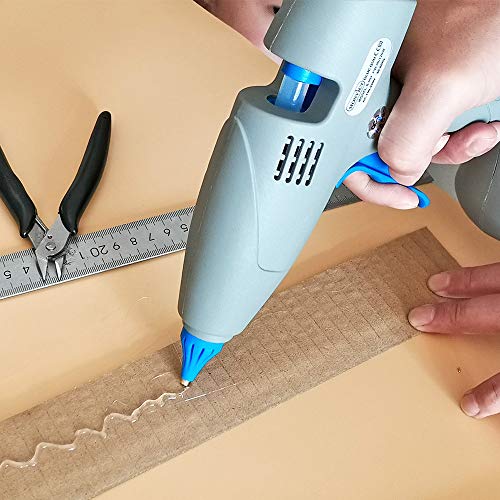 Hot Glue Gun, Glue Gun - MONVICT Full-Size 80 / 120W Base Stand-Up, Dual Temp Heavy Duty Glue Gun with 12 Glue Sticks, for Art, DIY, Craft, Repair, Home, Decor, Office