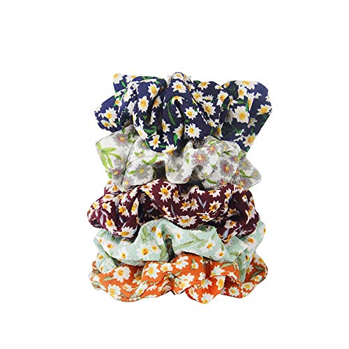 FAMEZA Womens 5 in 1 Pack Hair Scrunchies Rubber Band (Multicolour) (B08HLQH2GN) Amazon Price History, Amazon Price Tracker