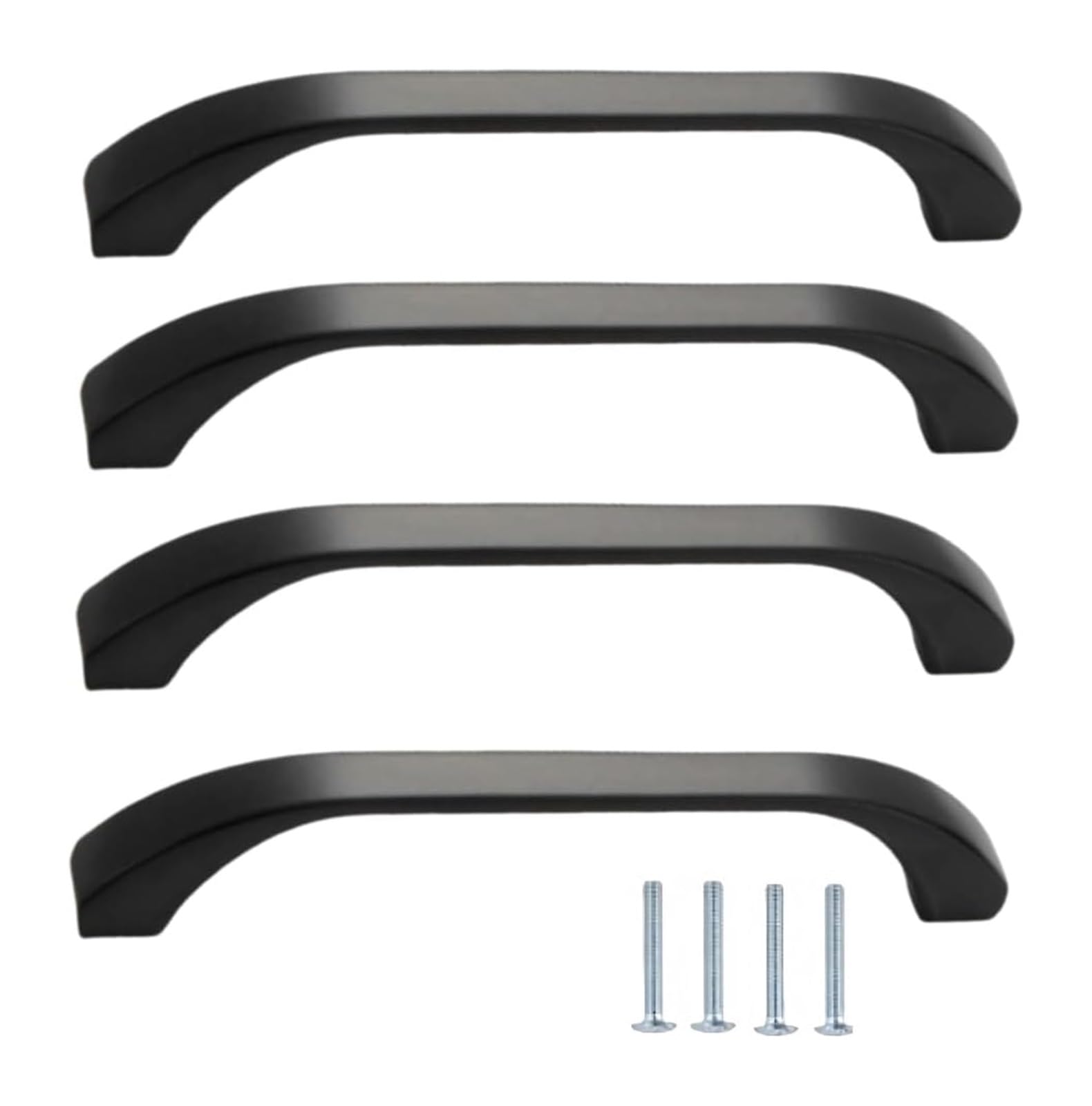 Nlqcsxwep Black-96Mm Zinc Alloy Cabinet Bow Handle, Aluminum Alloy Cabinet Drawer Wardrobe Door Handles 4 Pcs Multicolor 96Mm-128Mm(Black-96Mm)