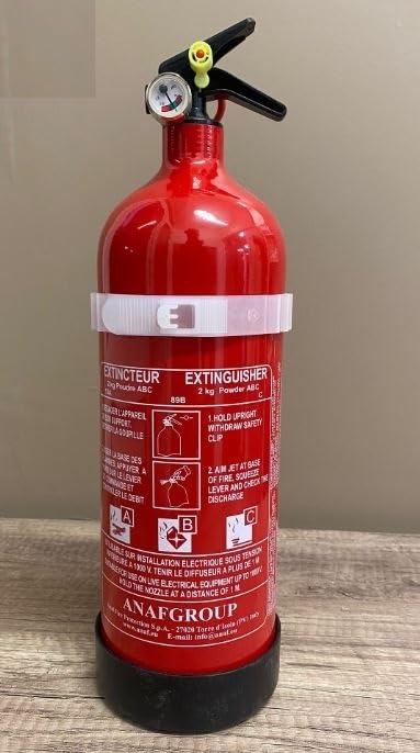 Extincteur à Poudre ABC 2 Kg Idéal Voiture, Bateaux ANTIROUILLE NF & Med FIRRE Shop