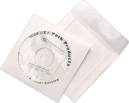 Miniatura 5 de Quality Park Tech-No-Tear 77203 - Funda para CD  DVD (100 unidades), color blanco