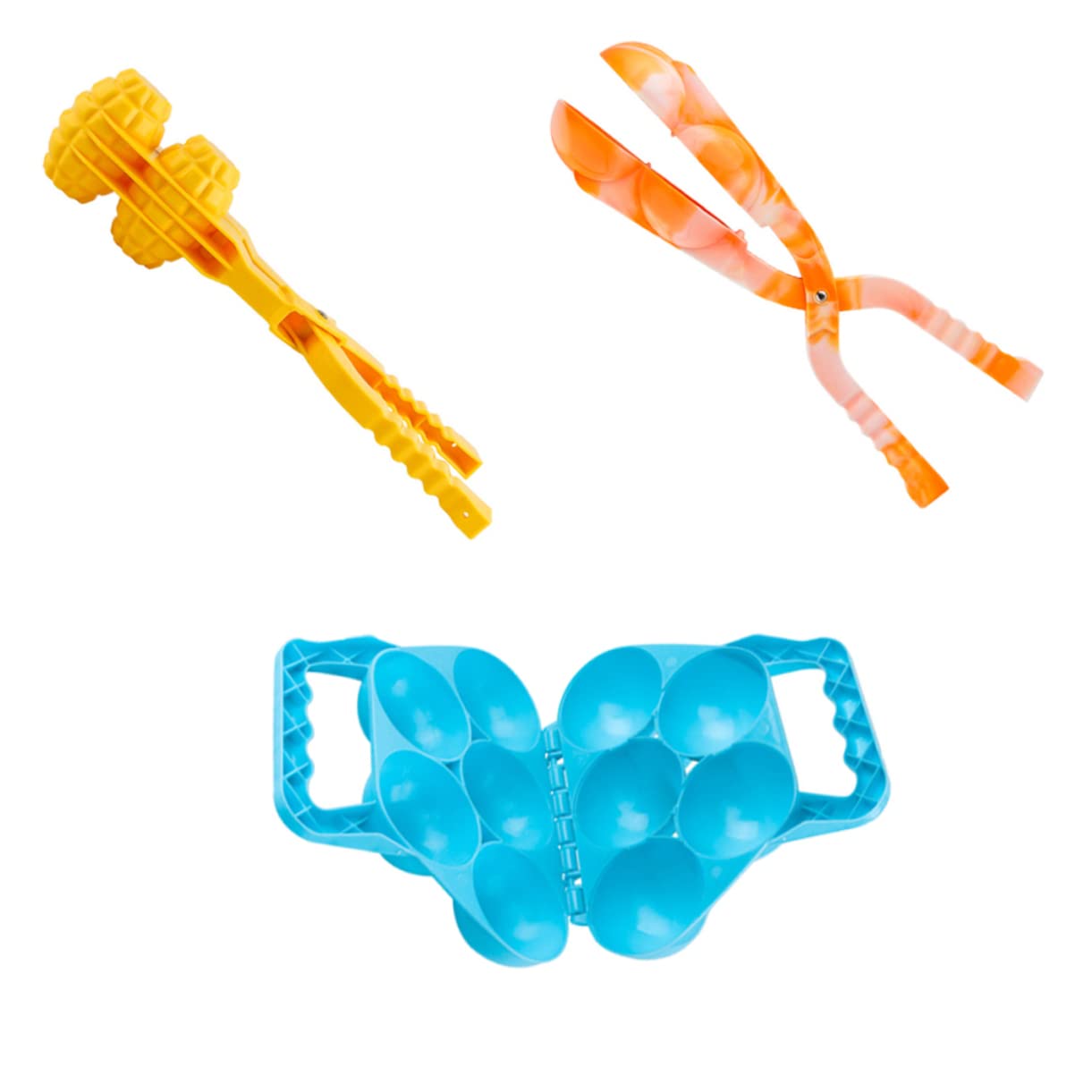 Toddmomy 3Pcs Clip Tool for Fun Outdoor Playing Prevents Frostbite Safe Plastic Material Random Colors for Family Fights Random Color