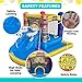 Funormous Minions Bounce House with Slide, Ball Pit & Water Cannon – Indoor/Outdoor Tropical Inflatable with GFCI Air Blower for Kids Ages 3–8