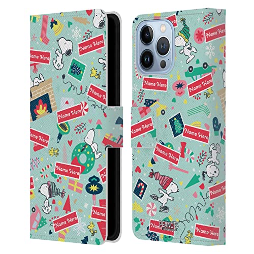 Coque Peanuts iPhone 13 Pro Max de Noël en Cuir Portefeuille pour Illuminer vos Fêtes