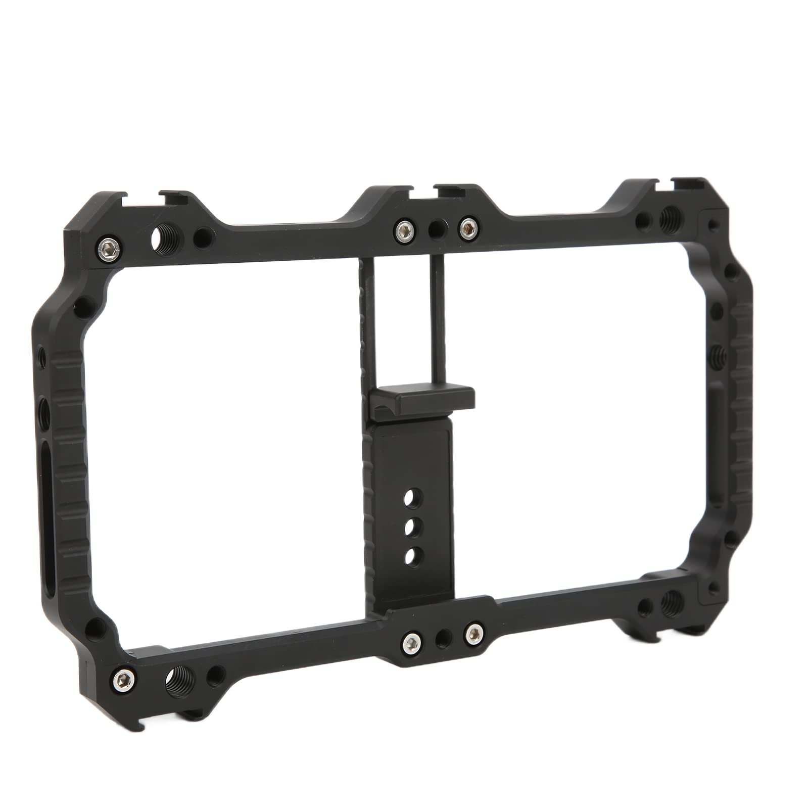 Lazmin112 Gabbia per Telefono Cellulare, Gabbia per Portatile Telefono per Video Riprese in Materia in Lega, Interfaccia Universali Multipli, per Videomaker Professionisti