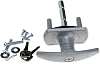 Silver T Garage Door Lock 75mm Shaft 35mm Fixing Spigots Compatible with Cardale Henderson