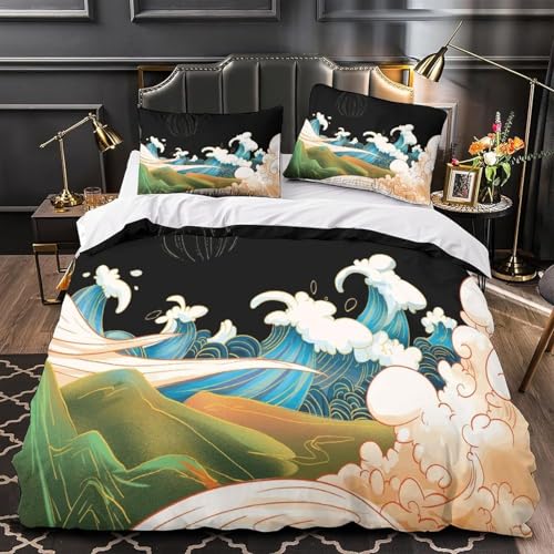Parure de lit housse de couette 200x200 impression 3D polyester - 4