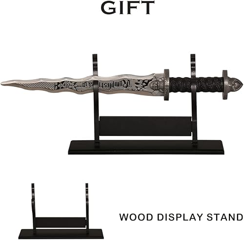 Miniatura 2 de AFIXO - Espada de metal oscuro de 16 pulgadas para cosplay, colección, accesorios de disfraces