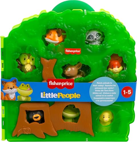 Fisher-Price Little People Toddler Toy Forest Friends Carry Case Playset with Animal Figures for Pretend Play Kids Ages 1+ Years - image 6
