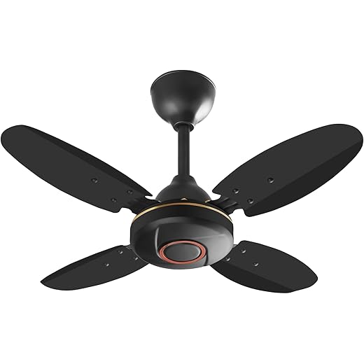 ELMONT DELUXE 600 mm / 24 Inch High Speed 4 Blade Black Ceil