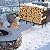 VRAXO 12.7FT Outdoor Firewood Rack with Cover, 152x14.2x46.1in, Heavy Duty Firewood Holder & 600D Oxford Waterproof Cover for Fireplace, Patio, Indoor/Outdoor Log Storage Rack for 3/4 Cord of Firewood