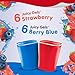 Snack Pack Strawberry and Berry Blue Flavored Juicy Gels Cups, 3.25 oz., 12-Count Family Pack