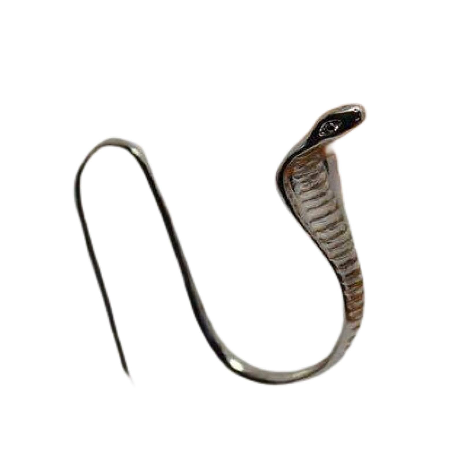 Boucles d'oreilles serpent égyptiennes légères et anti-allergies