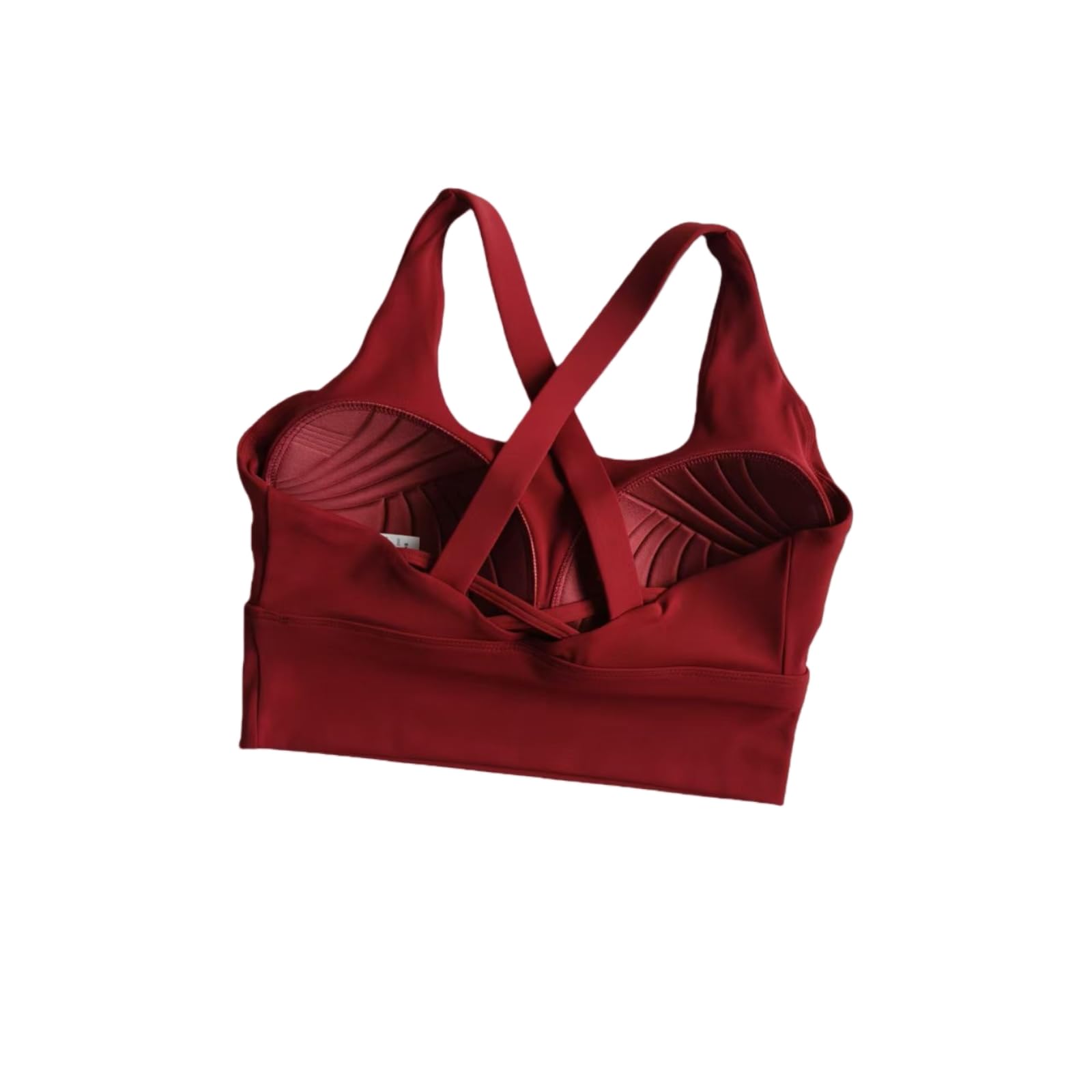 Biustonosz do jogi damski krzyżowy tył sportowe zintegrowane wkładki odporne na wstrząsy trening do biegania fitness crop top