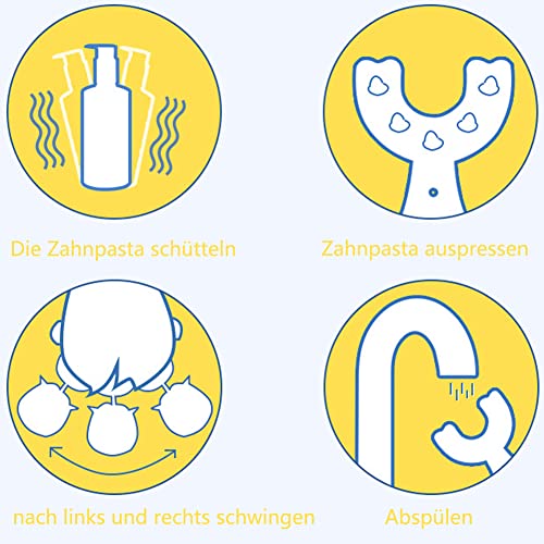 4 pezzi di spazzolino da denti per bambini a forma...