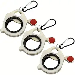 Organizador de abraçadeiras fluorescentes, 3 peças, ferramentas de armazenamento de plástico durável, suporte de gravata portátil, organizador prático de alça de cabo de fiação