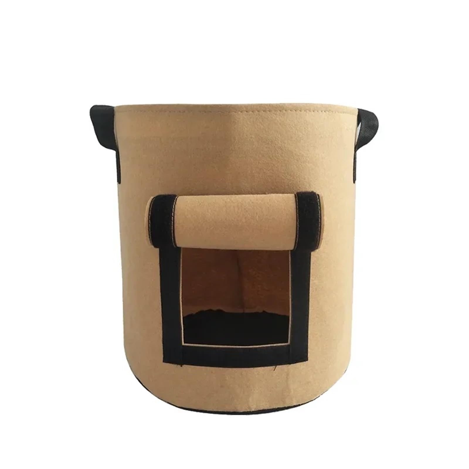 HWJFDC Potato Growing Bags Vegetable Seedling Planting Containers 5 10 Gallon Felt Potato Grow Bags Large Capacity Non Woven Fabric Breathable Garden(Camel-1PCS,5Gallon)
