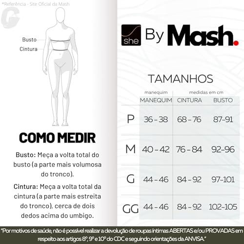 SHE BY MASH Top Faixa Canelado Microfibra Sem Costura Feminino Adulto, Lilás, M
