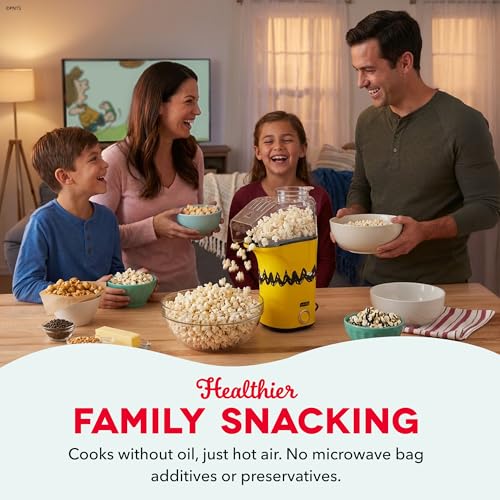 Image of Peanuts x Dash Fresh Pop Popcorn Maker, 16-Cup Hot Air Popper