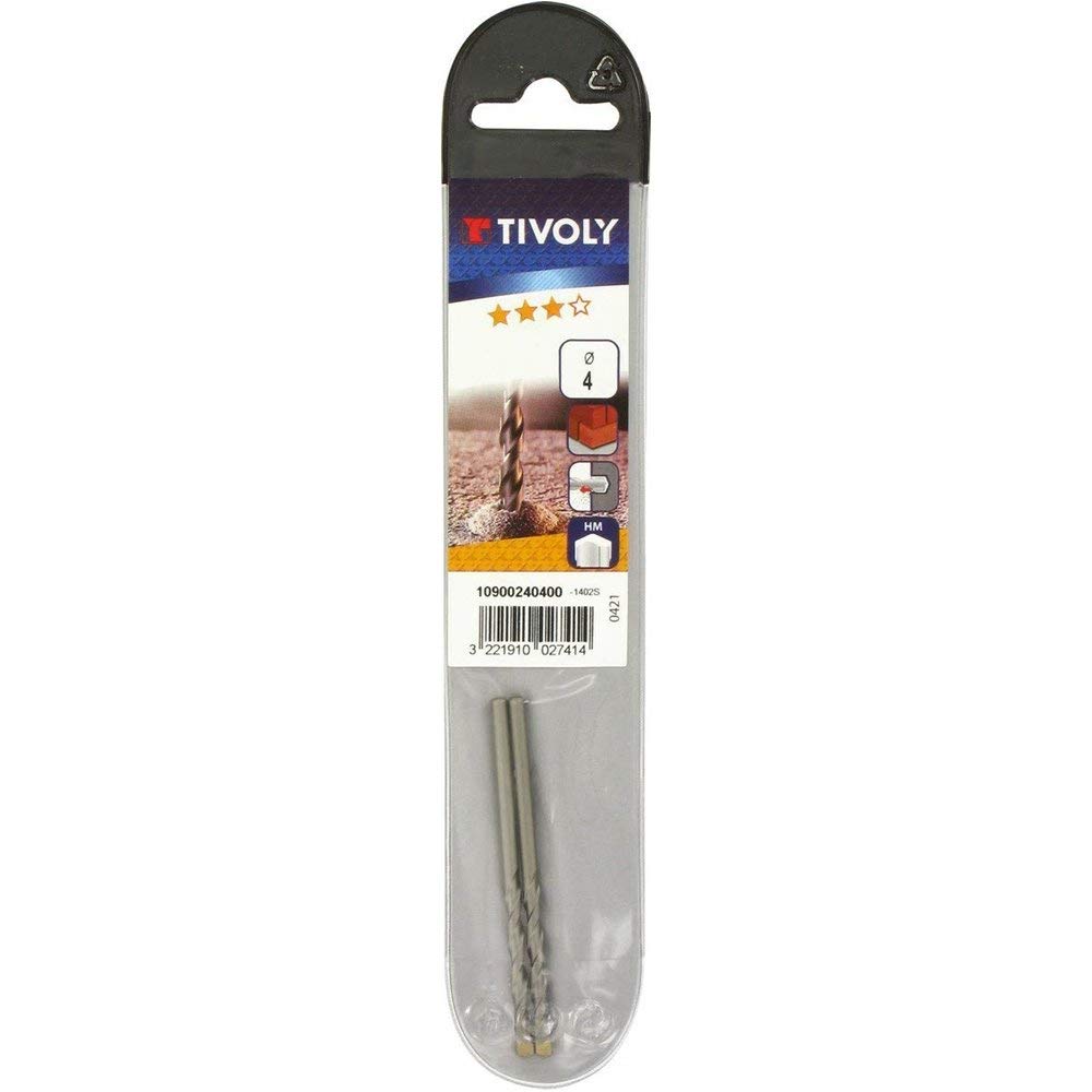 Broca hormigón TIVOLY 4mm foret cylindrique béton extra de 75 mm
