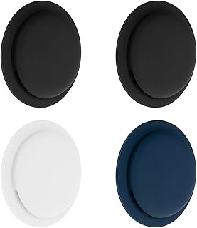 Newzerol 【4個】AirTag用 ケース 貼付け用 使用簡単 紛失防止 携帯GPS エアタグ トラッカー用 シリコーン 保護ケース 汚れ防ぎ 落下保護 保護カバー (ブラック*2+ホワイト*+ミッドナイトブルー)