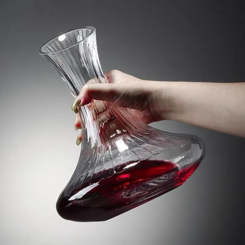Carafe à décanter en verre rouge soufflé de haute qualité - 2