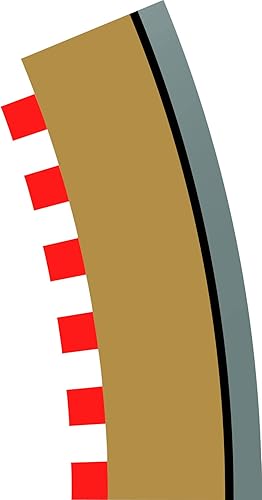 Miniatura 9 de Scalextric Radio de pista C8278 - Curva de 22,5 grados