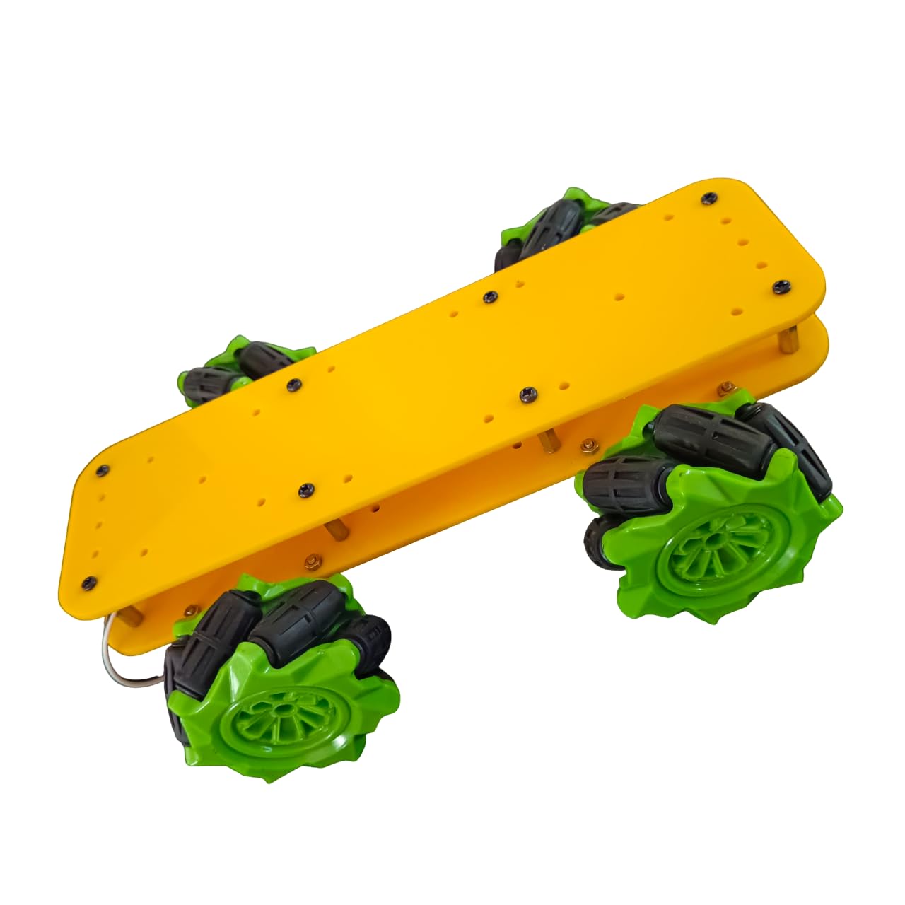 Yellow Tommy Robotic Chassis Kit with 4-Wheel Drive with Mecanum Wheels (B0DFYFX7K1) Amazon Price History, Amazon Price Tracker