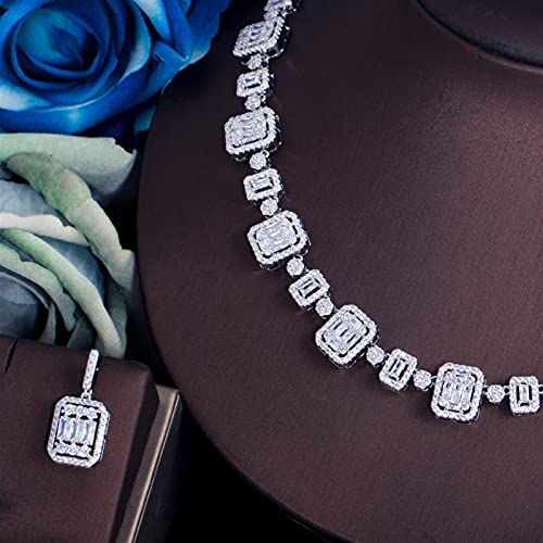 Joyería Cubic Zirconia de alta pureza con acabado duradero en oro blanco 3