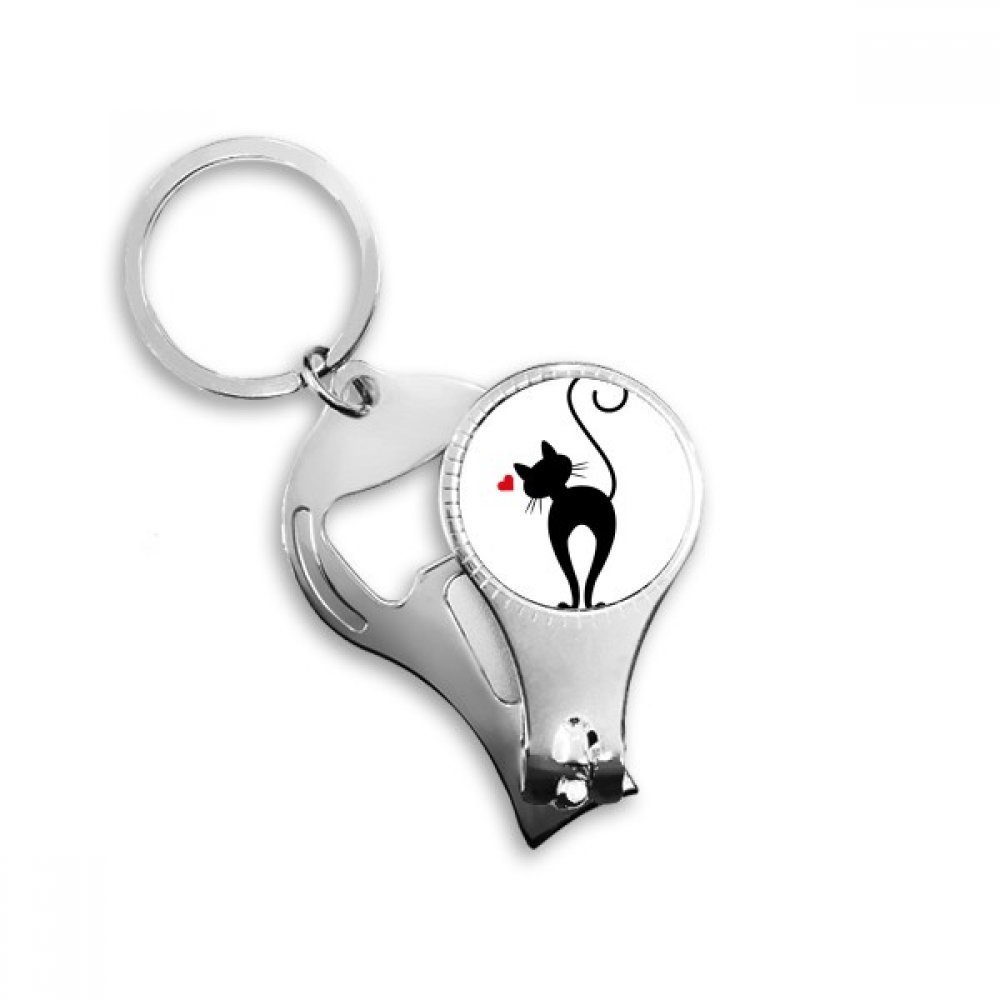 Porte-clés chat en cœur, l'idée cadeau idéale pour amoureux des animaux