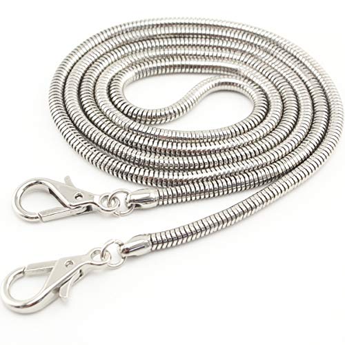 106cm Copper Cross Body Metal Purse Chain Purse Chain Strap for Bag Handle Bag Handbag and Purse Making Chain Replacement Nickel K109